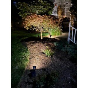 Solar Spot Lights Outdoor, 18 LEDs & IPX65 Waterproof, 8 Modes Solar Flood Light